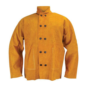 เสื้อแจ็กเก็ตหนังวัวสำหรับงานก่อสร้าง, เสื้อแจ็กเก็ตสำหรับงานเชื่อมสะท้อนแสงทนความร้อนสำหรับงานหนัก - Product Image 1