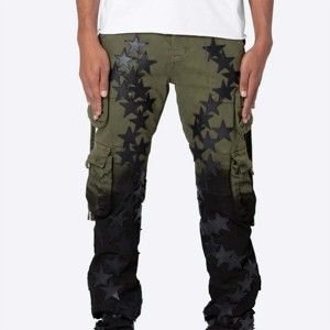 High Quality Cargo Denim Pants For <b>Men</b> And Women Comfortable And Stylish Perfect For Casual Wear And Outdoor Activities - Product Image 2