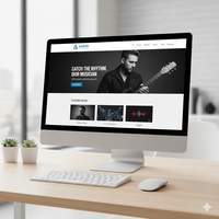 Özel müzisyen Web sitesi geliştirme ekonomik Web uzmanları Modern ve kullanıcı dostu Online Web siteleri varlığı teslim