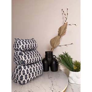 Juego de 3 Bolsas Organizadoras de Maquillaje de Lino Boho con Estampado Artesanal, Portátiles, con Cierre de Cremallera, para Artículos de Aseo y Cosméticos, Ideales para Regalo - Product Image 3