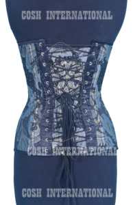 Luxury Baroque Style Brocade Underbust <b>Corset</b> | Slimming Waist Trainer Sweetheart Neckline with Front Busk | Custom Top Supplier - Product Image 6