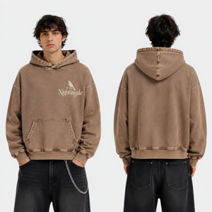 Sweat à capuche épais et délavé en molleton doux pour homme, idéal pour l'hiver - Product Image 6
