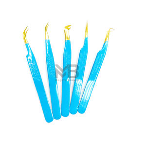 Pinzas para Extensión de Pestañas 100% Acero, Personalizadas con Marca Privada, Juego de Pinzas para Pestañas Antimagnéticas y Antiestáticas - Product Image 5