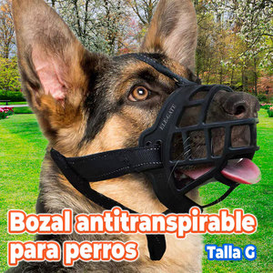 Museruola in Silicone Traspirante per Cani di Taglia Grande, Stile Lusso con Motivo Solido, Resistente e Confortevole, con Guinzaglio Personalizzato - Product Image 2