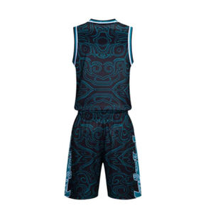 Uniforme de baloncesto profesional Material duradero Poliéster Hecho Antiarrugas Uniformes de baloncesto para hombres - Product Image 2