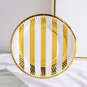 Platos de Papel Desechables Coloridos de 18 cm para Fiestas de Cumpleaños, Bodas, Navidad, Halloween y Celebraciones - Product Image 4