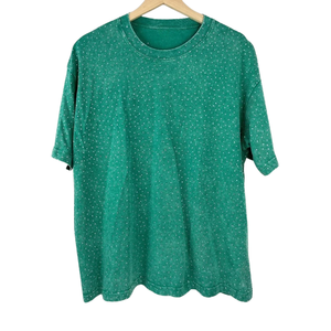 T-shirt surdimensionné en coton lourd à effet délavé et à pois, style streetwear vintage, vente en gros, OEM, marque privée, haute qualité, fabrication - Product Image 1