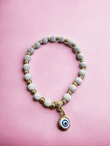 DAFNI BIG PAZAR Bracelet élastique en perles de pierre, différents modèles, cadeau unisexe, fabriqué à Istanbul, numéro de modèle 44 - Product Image 5