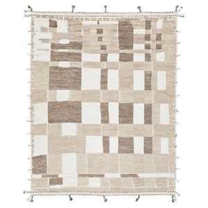 Hochwertiger übergroßer hand gewebter Wollflachgewebe-Jacquard-rutsch fester wasch barer Teppich 14 x20ft Luxus-Teppich für das Büro im Wohnzimmer - Product Image 4