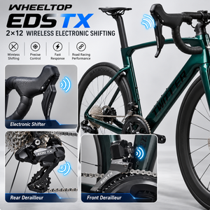 Bicicletta <span class=keywords><strong>da</strong></span> Strada TWITTER CYCLONE 3rd in Carbonio 700C con Cambio Elettronico Wireless 2x12 WheelTop EDS TX e Freni a Disco Idraulici - Product Image 2