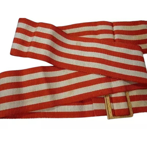 Cinturones de fajas ceremoniales OEM, venta al por mayor, cinturón de faja uniforme, cinturón de cintura dorado y rojo con borlas - Product Image 4