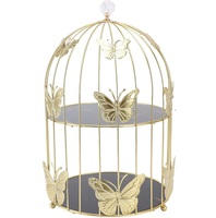 Support de rangement carré doré en métal pour cosmétiques, polyvalent pour mariages, anniversaires, gâteaux et fruits