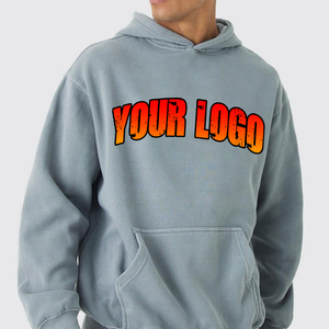 Men's High Quality Oversized Hoodies Regular Sleeve Custom Printed Logo Winter <b>Drop</b> Shoulder Sweatshirts 100% Cotton for Autumn - Product Image 4