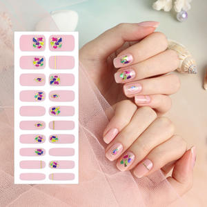Tiras de Gel para uñas ShineB #45769, superventas, Prisma rosa, pegatina fácil para uñas, salón de alta calidad, hecho en Corea, artículo de moda, decoración - Product Image 1
