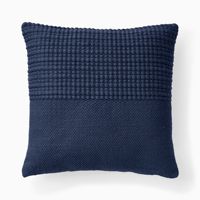 Housse de coussin 100% coton de luxe avec glands tissés à la main Boho tufté oreiller décoratif rayures à carreaux
