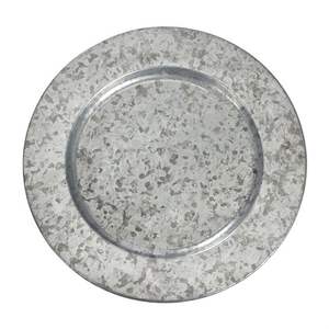 Venta al por mayor de lujo de Metal cargador placa Ins estilo de diseño galvanizado bandeja de disco para servir alimentos con pantalla de logotipo de primera calidad - Product Image 4