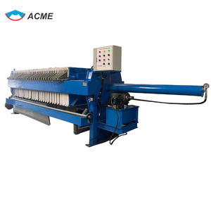 Presse à filtre ACMECO pour le traitement des eaux usées, équipement hydraulique de déshydratation des boues, cuve sous pression, 30 plaques filtrantes - Product Image 1