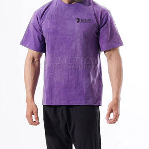 Precio al por mayor mejor estilo ácido lavado camiseta suelta ajuste impreso camiseta para hombres ropa casual Slim Fit mejor calidad camiseta - Product Image 4