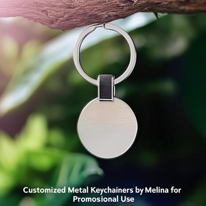 Portachiavi in Metallo Personalizzati di Melina per Uso Promozionale - Product Image 3