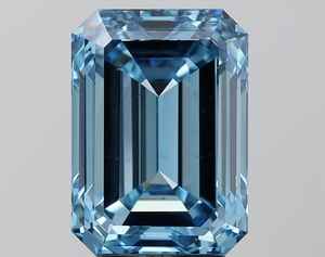 Superbe émeraude bleu vif de 2.00 carats, taille brillante, cultivée en laboratoire, certifiée IGI, excellente pierre précieuse en vrac de luxe, étincelle naturelle - Product Image 1