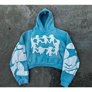 Bonne qualité vente chaude bouffée imprime lavage à l'acide nouveau Design grandes impressions en mousse 100% coton à la mode Cool Style à capuche - Product Image 1