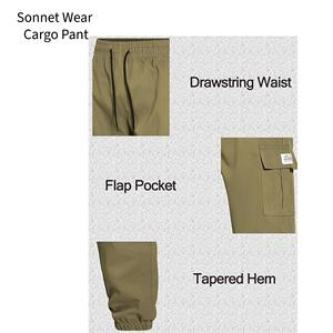 Mens Casual Cargo Pants <b>Drawstring</b> Joggers <b>Trousers</b> - Product Image 2