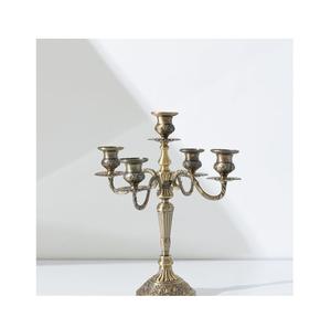 Ornamental Metal <b>Candelabra</b> with Sophisticated Shape Ideal for Romantic Decor Dining Centerpieces and Warm Ambience - Product Image 3