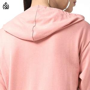 Sudadera con capucha de algodón de manga larga para mujer al mejor precio, ropa de invierno de secado rápido con diseño sólido, sudaderas con capucha de mujer de tamaño estampado personalizado - Product Image 5