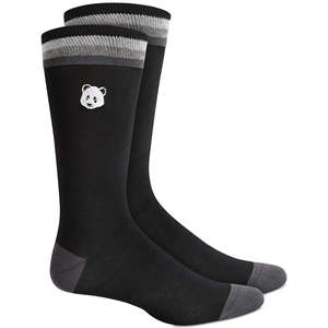 Calzini Panda da Uomo Bar III, Taglia Regolare, Nero e Bianco, Antiscivolo, in Spandex e Poliestere, per Stili Quotidiani, Formali e Sportivi - Product Image 1