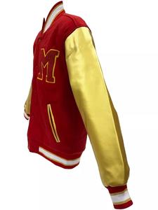 Veste de baseball varsity pour homme sur mesure, coupe décontractée, design bomber d'hiver, col montant, laine épaisse, coupe-vent, unie - Product Image 4