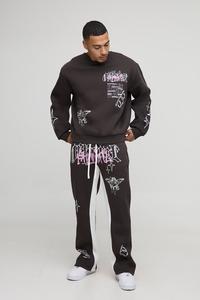 Cuello redondo de alta calidad de algodón/poliéster pulóver sudaderas de hombre ropa de calle chándales transpirable invierno pantalla pesada - Product Image 2