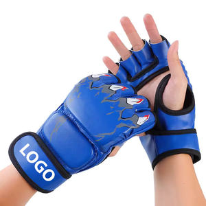 Gants de MMA professionnels de haute qualité, logo personnalisé, vente en gros, gants de grappling en cuir, gants de sparring, gants de boxe en PU, arts martiaux - Product Image 4