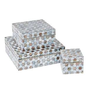 Caja de Joyería y Cosméticos de Nácar de Alta Calidad, Forma Cuadrada Personalizable, Modelo TC-698, Venta al por Mayor - Product Image 4