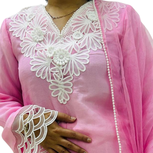 Luxury 2025 <b>Wedding</b> Wear Beautiful Indian & Pakistani Salwar Suit with Dupatta <b>Neck</b> Designs & <b>Lace</b> Work <b>Dresses</b> - Product Image 4