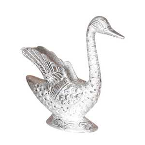 Silver Colored Deer <b>Statue</b> Elegant Engraved Metal Sculpture Decorative Showpiece for Home Office Living Room Interior Decoration - Product Image 6