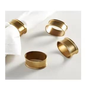 Rond de serviette en laiton de forme ronde disponible pour la décoration de table Article de service de vaisselle à forte demande disponible au prix le plus bas - Product Image 6