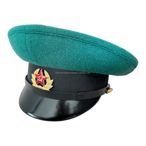 Luxury ceremonial caps bullion badge premium structured fit elegant uniform <b>hats</b> wholesale supplier export factory direct salesx - Product Image 1