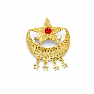 Broche de Hijab Musulmán Islámico para Mujer, Diseño Clásico y Moderno, Chapado en Plata Artificial, Elegante y a la Moda - Product Image 2