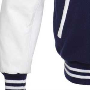 Veste de baseball d'hiver personnalisable style universitaire support en tissu de laine logo de broderie personnalisé pour les hommes fabriqué dans l'industrie Isha - Product Image 3