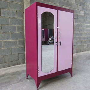 1m2 Steel Clothing Wardrobe with Flat Panel <b>Doors</b> Freestanding Design Many Colors Practical and Durable Storage - Product Image 1