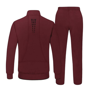 Chándales de algodón 100% de Pakistán, chándal para correr de 2 piezas para hombre, chándal Atlético informal con cremallera completa y bolsillos laterales 2025 - Product Image 6