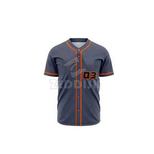 Uniforme de Béisbol Personalizable de Alta Calidad para Hombre, Transpirable, de Secado Rápido, 100% Poliéster, con Nombre de Equipo Personalizado - Product Image 4