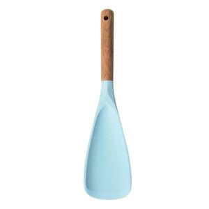Cuillère en bois et résine spatule avec et support ustensiles de cuisine cuisson naturelle cuillère en bois pour le meilleur dessus de couleur - Product Image 5