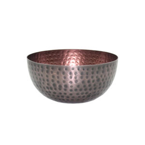 ชามเสิร์ฟสีเทาและของตกแต่งทำด้วยมือชามเหล็กทรงกลมดีไซน์ดีที่สุดสำหรับห้องครัวและบนโต๊ะ - Product Image 2