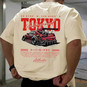 T-shirt personnalisable pour homme avec logo en relief en coton anti-rides OEM ODM échantillon de 7 à 10 jours prêt à porter - Product Image 1