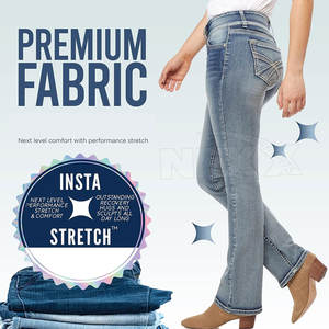 Comfortable Premium Quality <b>Women</b> <b>Jeans</b> Pants Latest Design OEM Service <b>Jeans</b> Pants for <b>Women</b> - Product Image 5