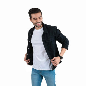 Chaqueta Vaquera para Hombre, Cuello Alto, Reversible, Diseño Urbano de Invierno, Alta Calidad, Transpirable, OEM - Product Image 1