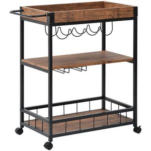 5 Tier Cabinet Metal Spice Rack Kitchen <b>Storage</b> Utility <b>Trolley</b> Serving Cart <b>with</b> Premium Quality From India - Product Image 5