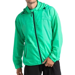 Vêtements de sport en gros, coupe-vent monocouche, col montant, prix bas, vêtements de sport, ensemble 2 pièces, veste de course à fermeture éclair - Product Image 4