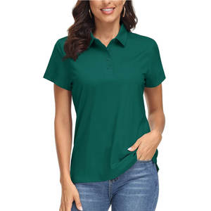 Camiseta Polo de Algodón Personalizada para Mujer con MOQ Bajo, Camiseta Polo Lisa para Mujer, Talla Adulto - Product Image 1